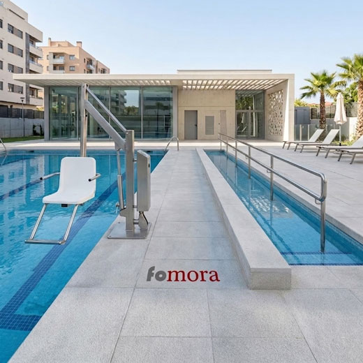 Fomora, reformas playas piscinas y zonas estancia, seguridad y accesibilidad