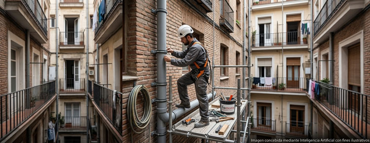 Fomora, sustitucion-mantenimiento-bajantes-comunidades-madrid